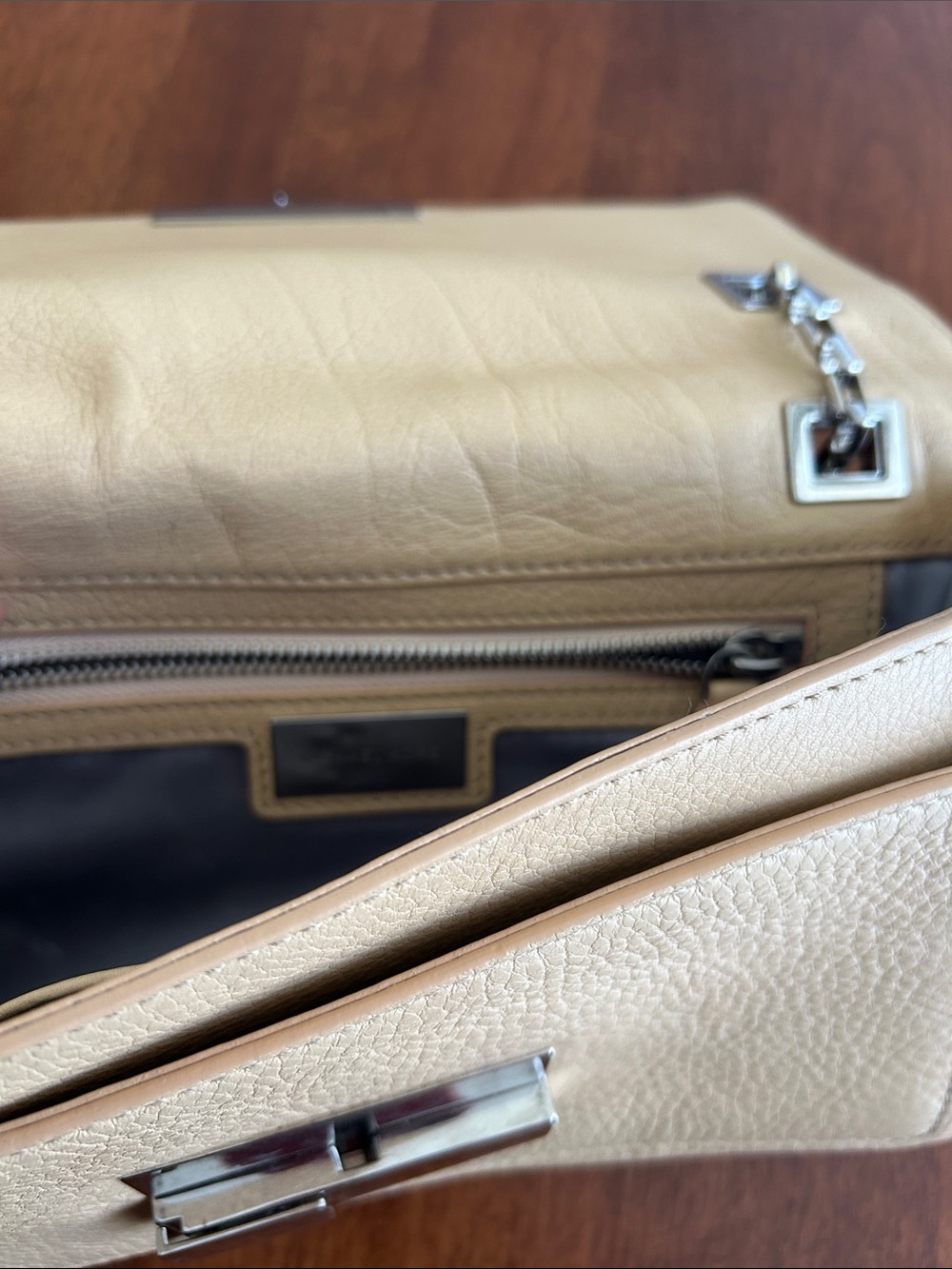 Michael Kors Collection Beige Python Chain Shoulder Bag 🐍✨ - Picture 5 of 6